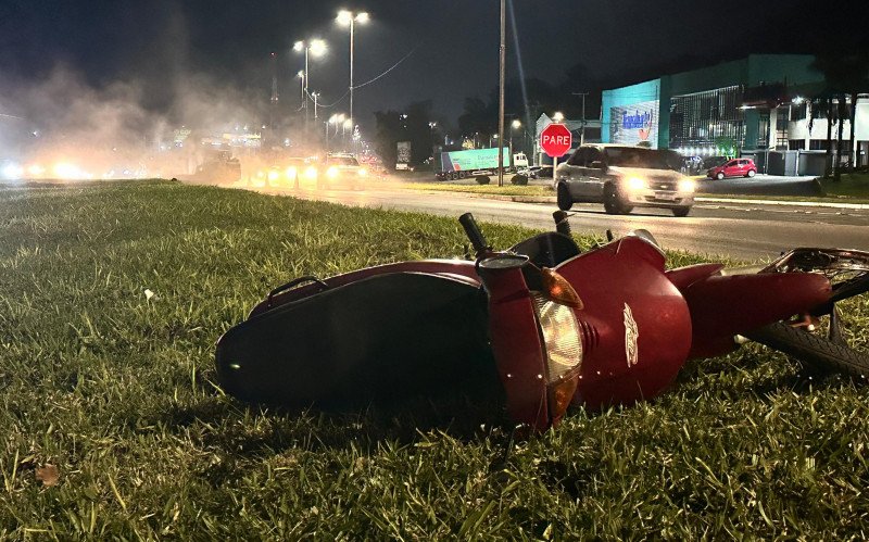 Acidente deixou motociclista ferido na RS-239 no começo da noite desta segunda-feira | abc+