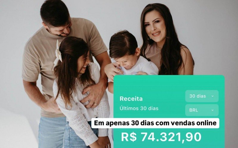 Daniela Andres e sua fam&iacute;lia