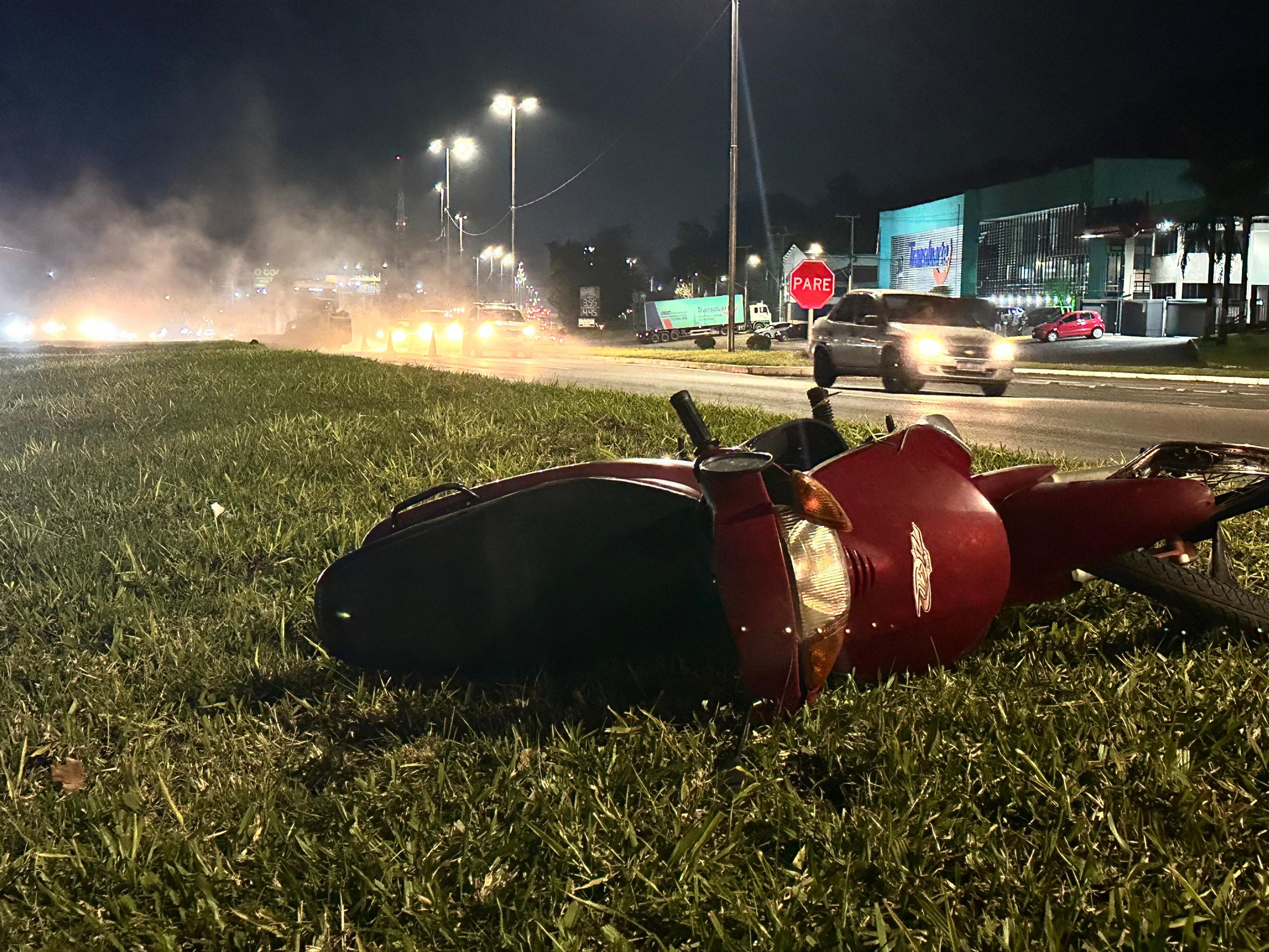 RS-239: Motociclista fica ferido em trecho de Novo Hamburgo