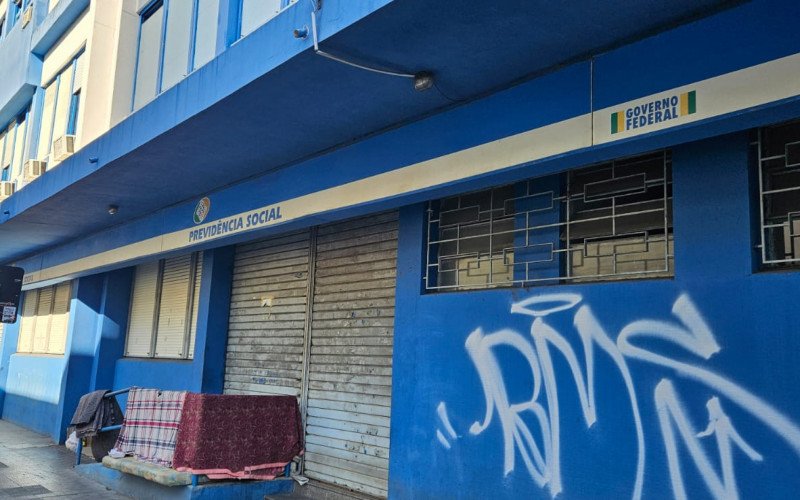 Antigo prédio do INSS está localizado na Rua Conceição, Centro de São Leopoldo