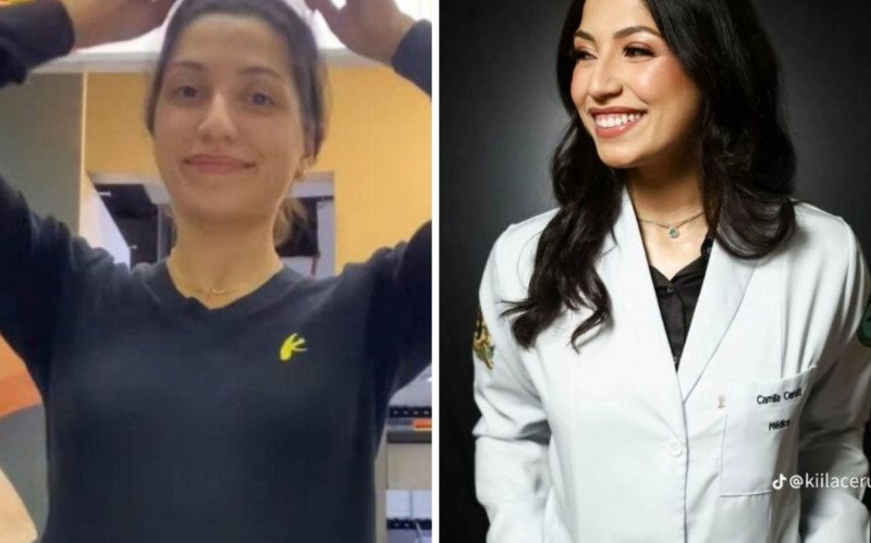 Estudante Camila Ceruti, de 24 anos, chamou atenção nas redes sociais ao compartilhar um vídeo mostrando seu último dia de trabalho como balconista | abc+