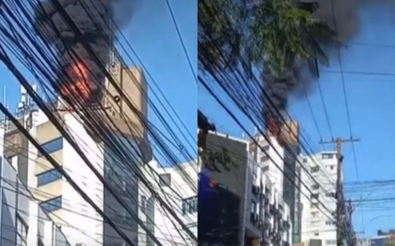 Princípio de incêndio atingiu prédio comercial no bairro Auxiliadora, em Porto Alegre | abc+