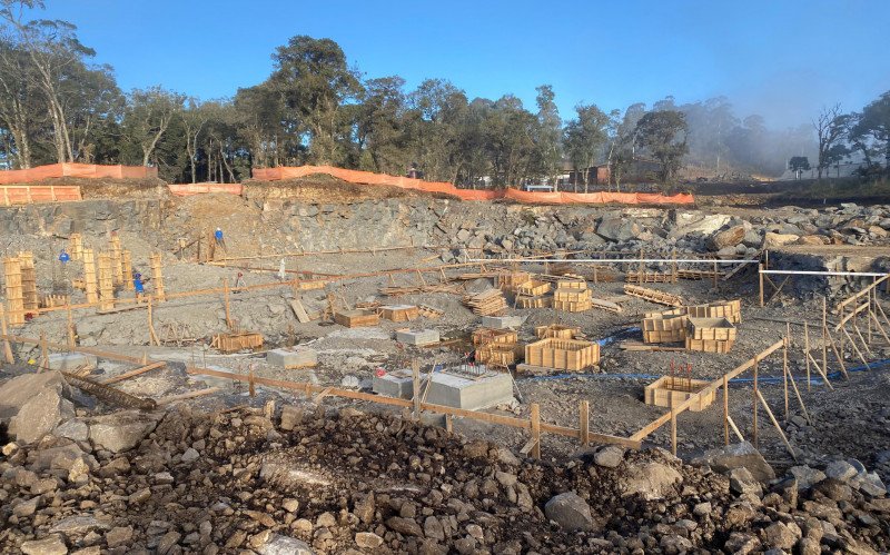 Construção do novo hospital de Canela