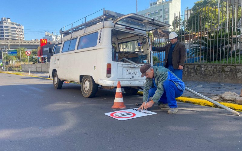 Pintura da sinalização horizontal foi concluído no fina da manhã desta quinta (10) | abc+