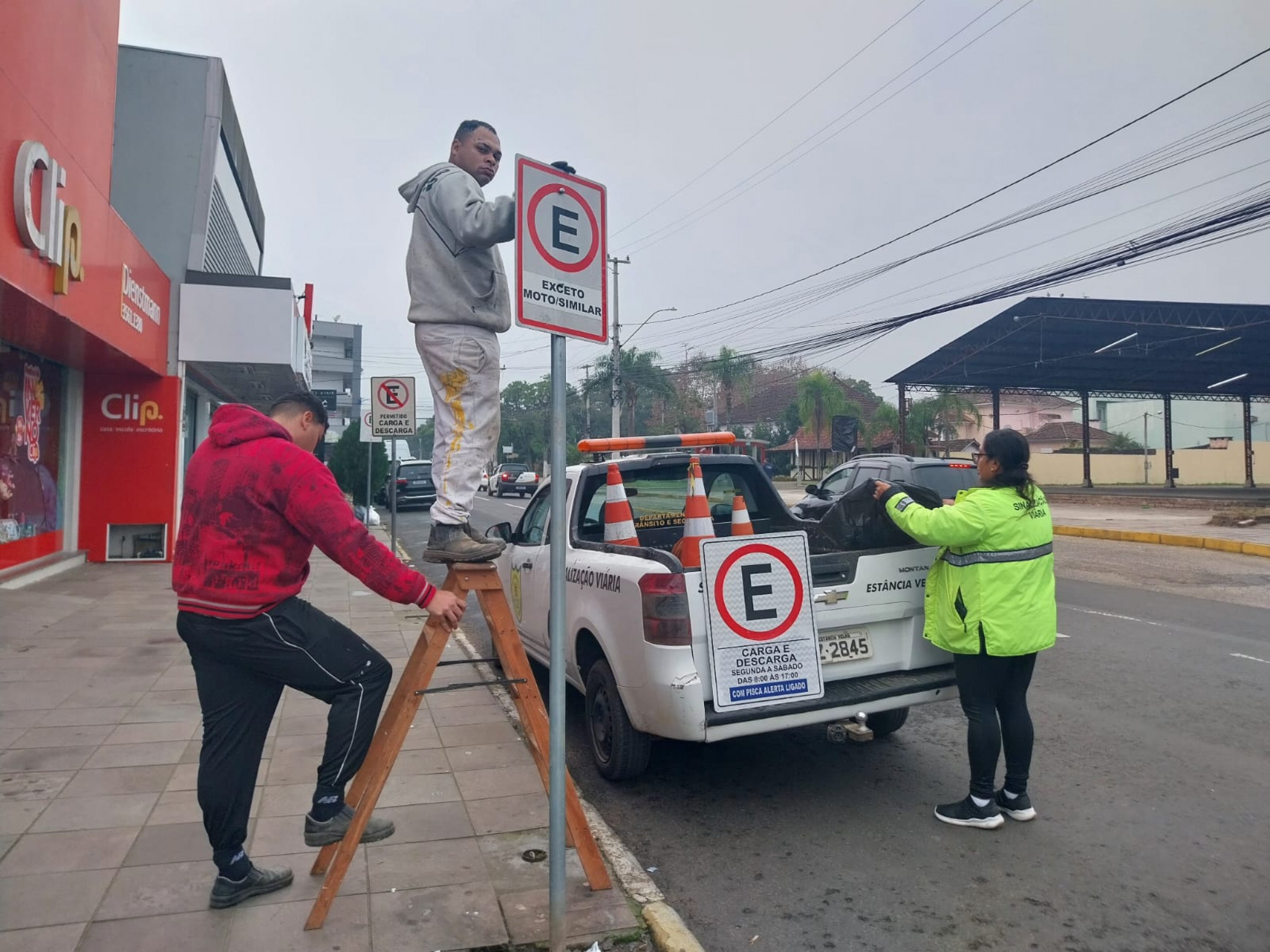 Estância Velha: Estacionamento em rua do Centro terá mudanças a partir desta segunda-feira (14)
