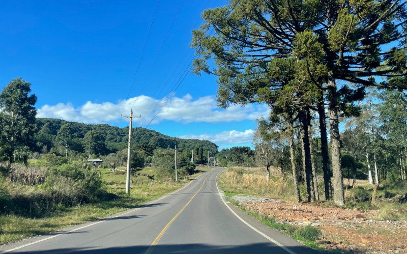 Trecho da RS-373, entre Gramado e Santa Maria do Herval, está com a pavimentação concluída