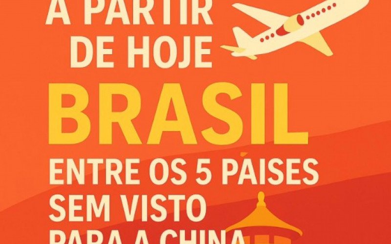 Desde maio a China não exige mais visto de brasileiros para entrada no País | abc+