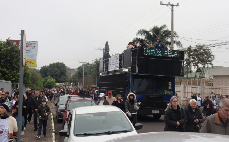 Chegada da 19ª Romaria de Padre Reus ao Santuário Sagrado Coração de Jesus