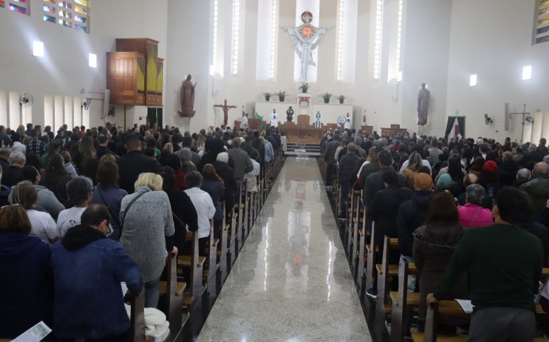 Missa no Santuário Sagrado Coração de Jesus