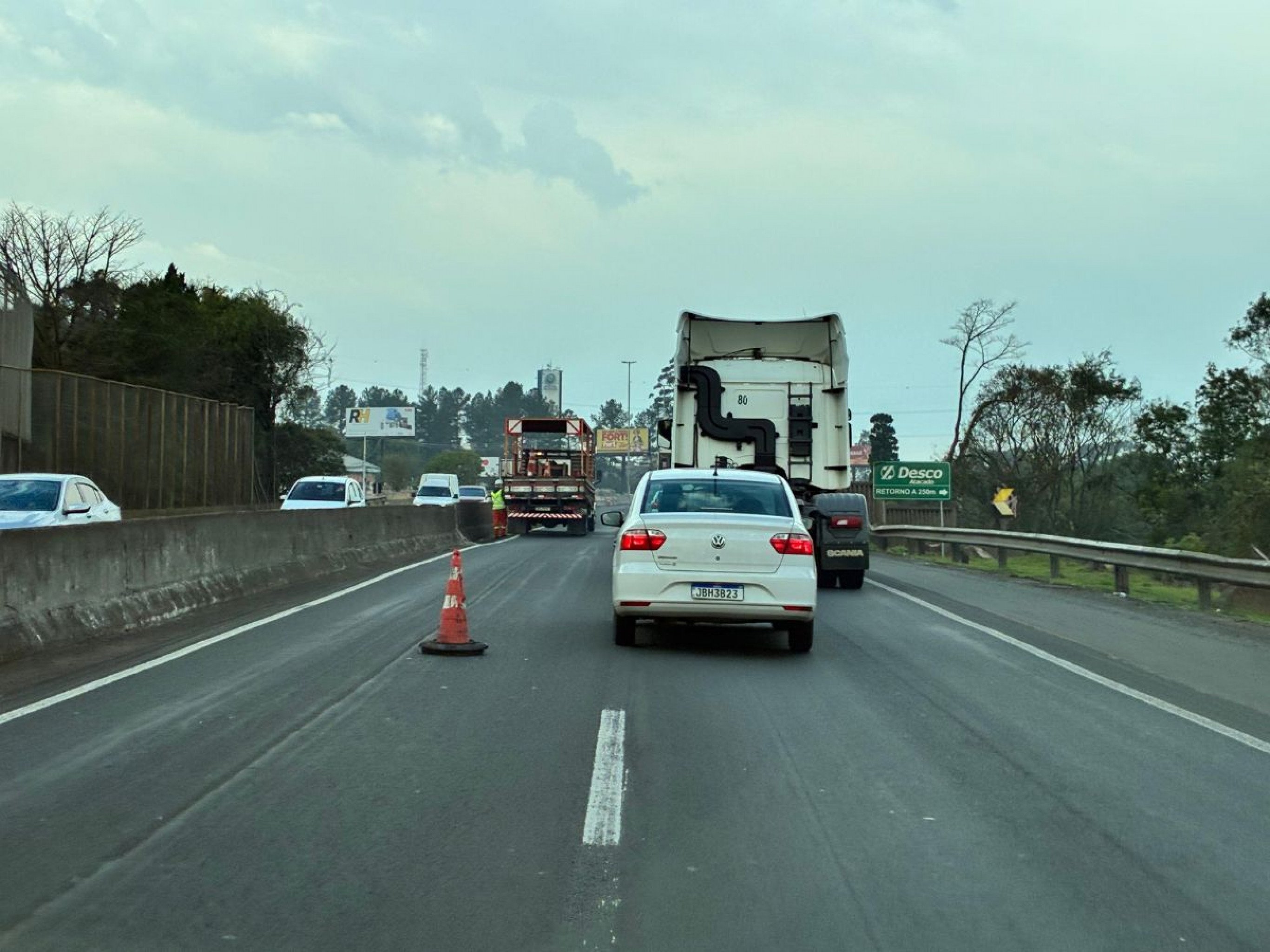 BR-116: Obras em dois pontos deixam trânsito complicado na rodovia