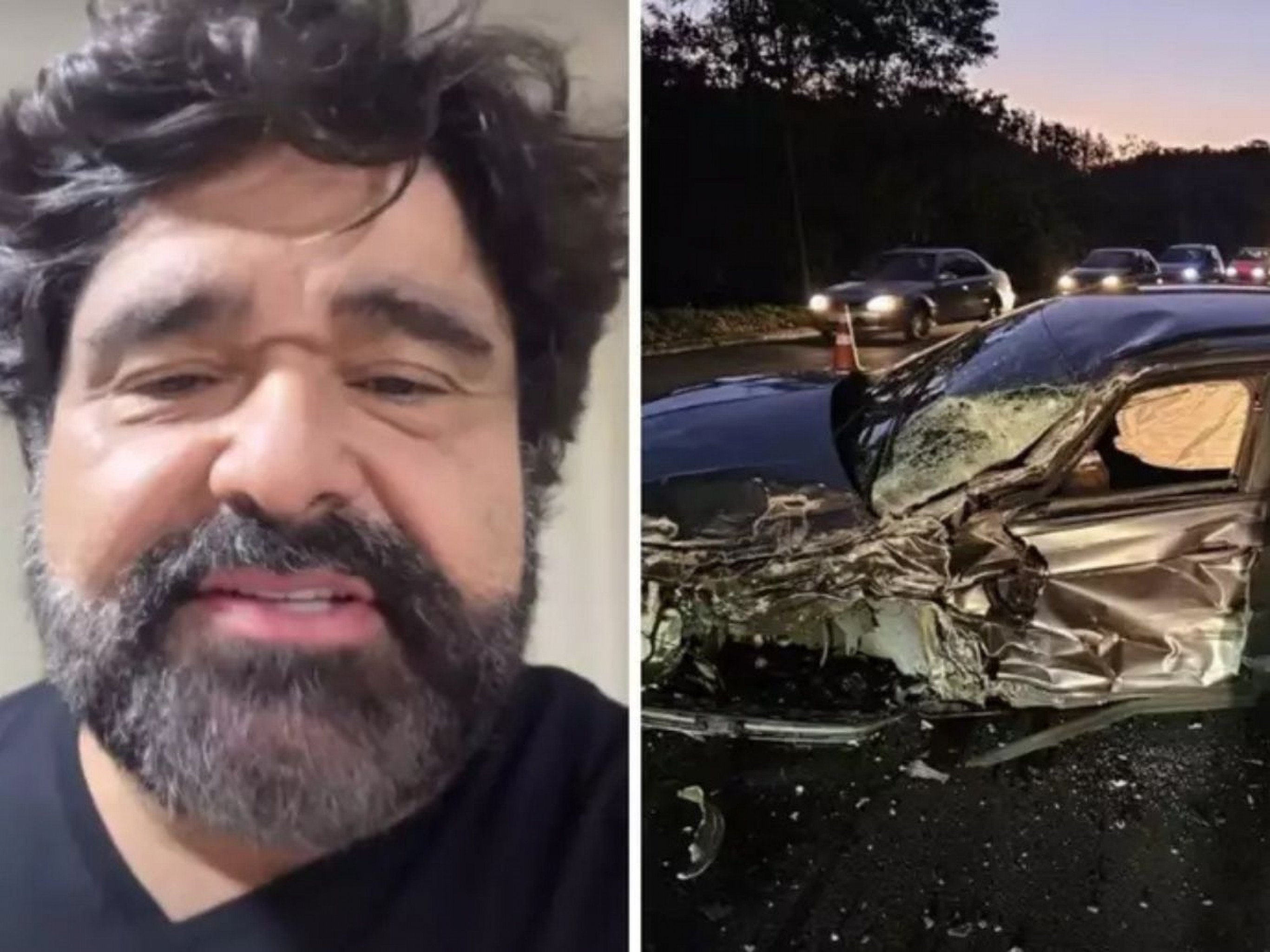 Fabiano Menotti se manifesta após capotar carro na BR-240: "Deus me deu uma oportunidade de estar vivo"
