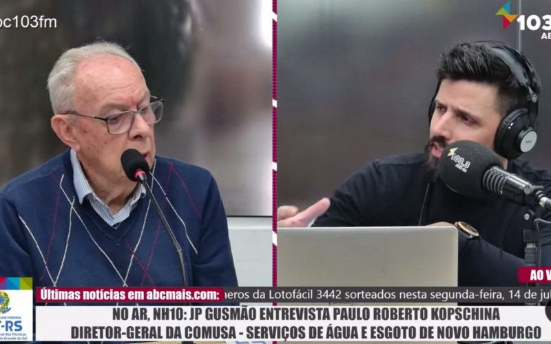 Paulo Kopschina em entrevista à Rádio ABC 103.3 FM nesta terça-feira | abc+