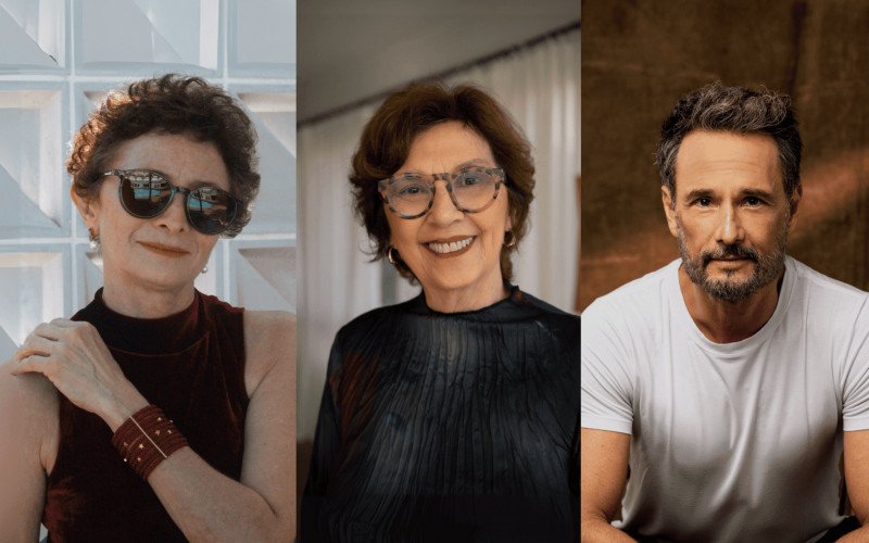 Marcélia Cartaxo, Mariza Leão e Rodrigo Santoro