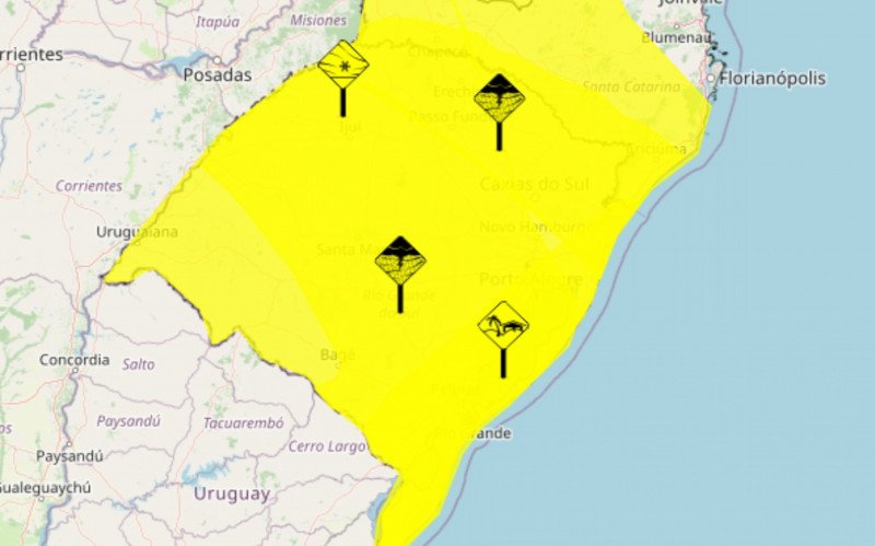 Inmet emite quatro alertas amarelos para o Rio Grande do Sul | abc+
