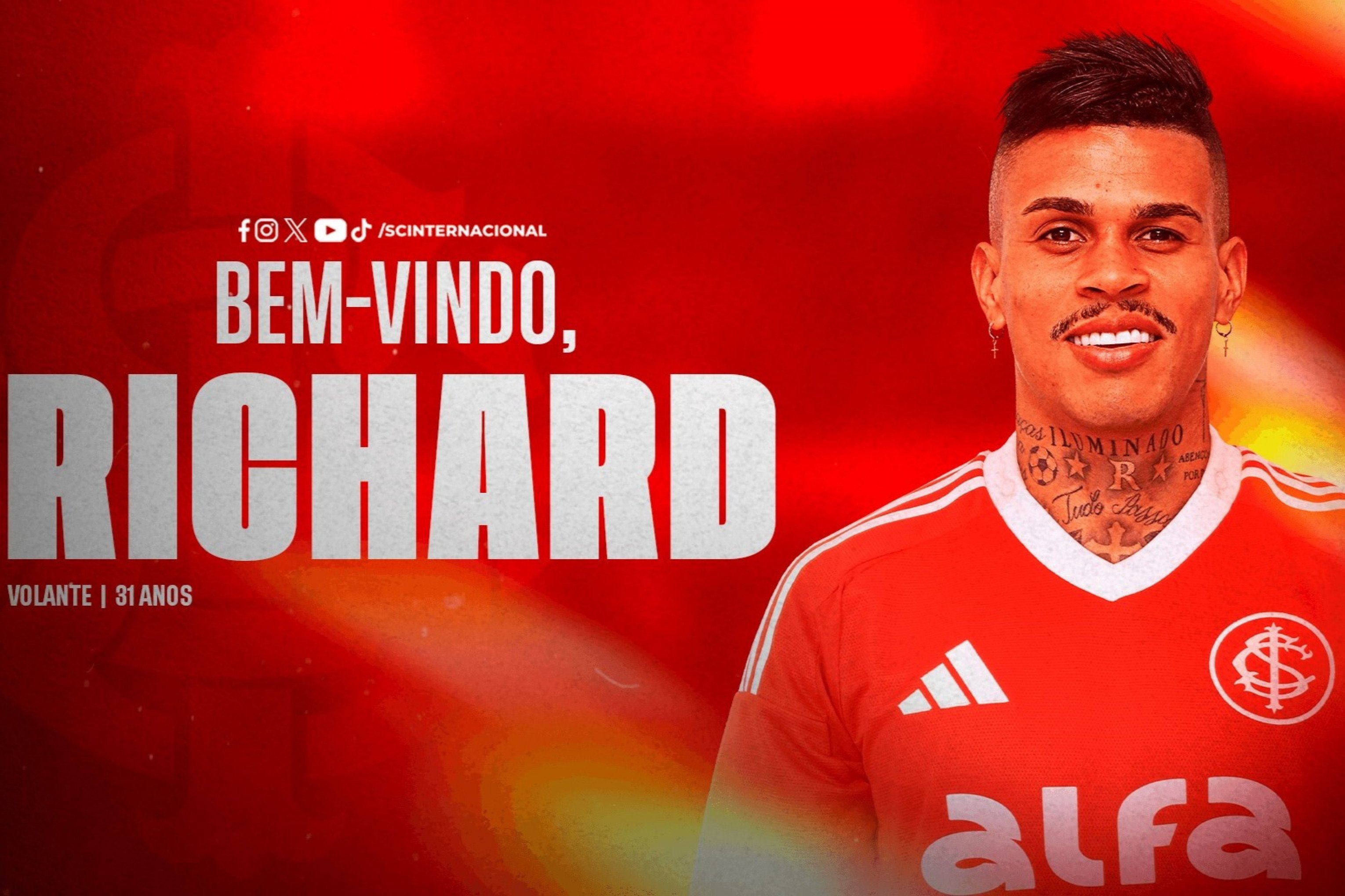 Inter anuncia reforço para o meio campo