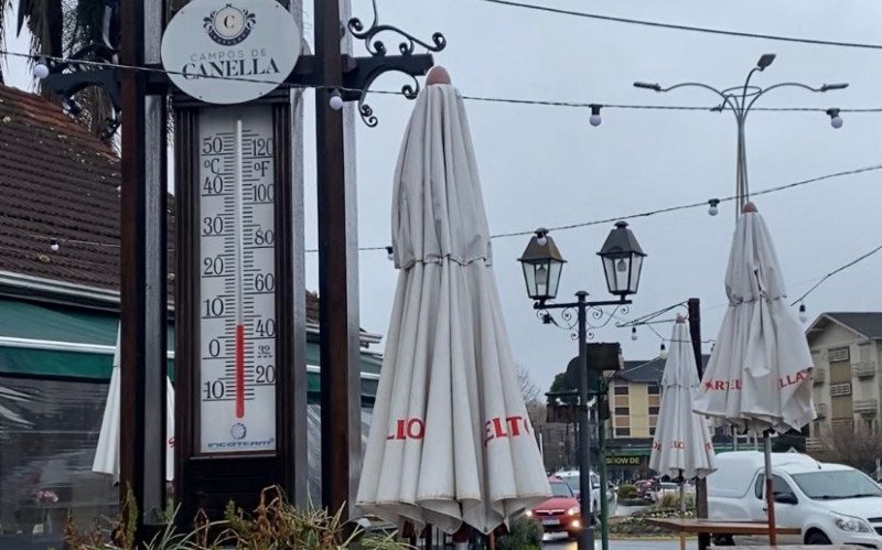 Temperatura baixa nesta sexta-feira (18), em Canela