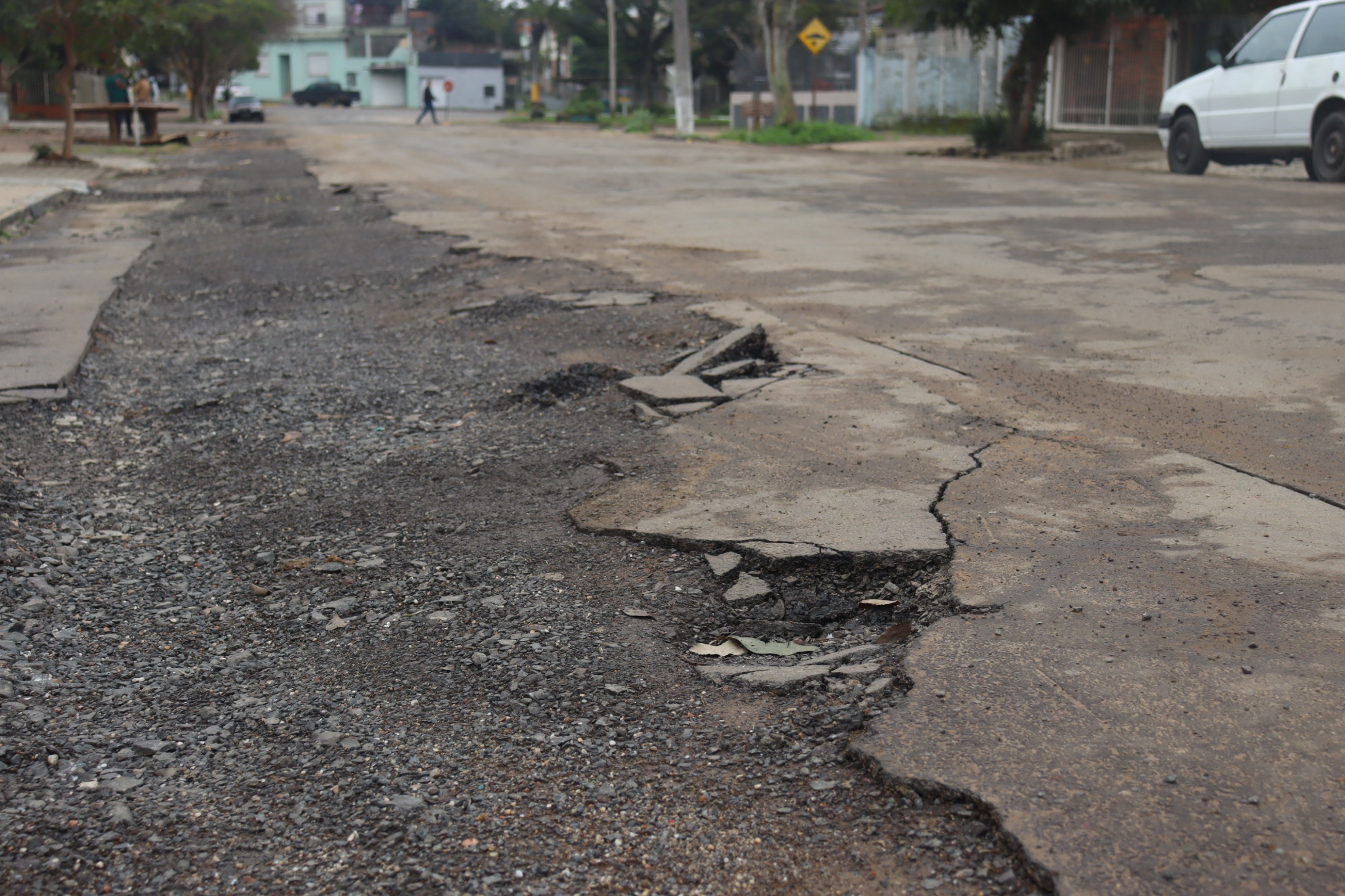 Obras da ETE Pradinho no bairro Cristo Rei - Rua Medianeira 