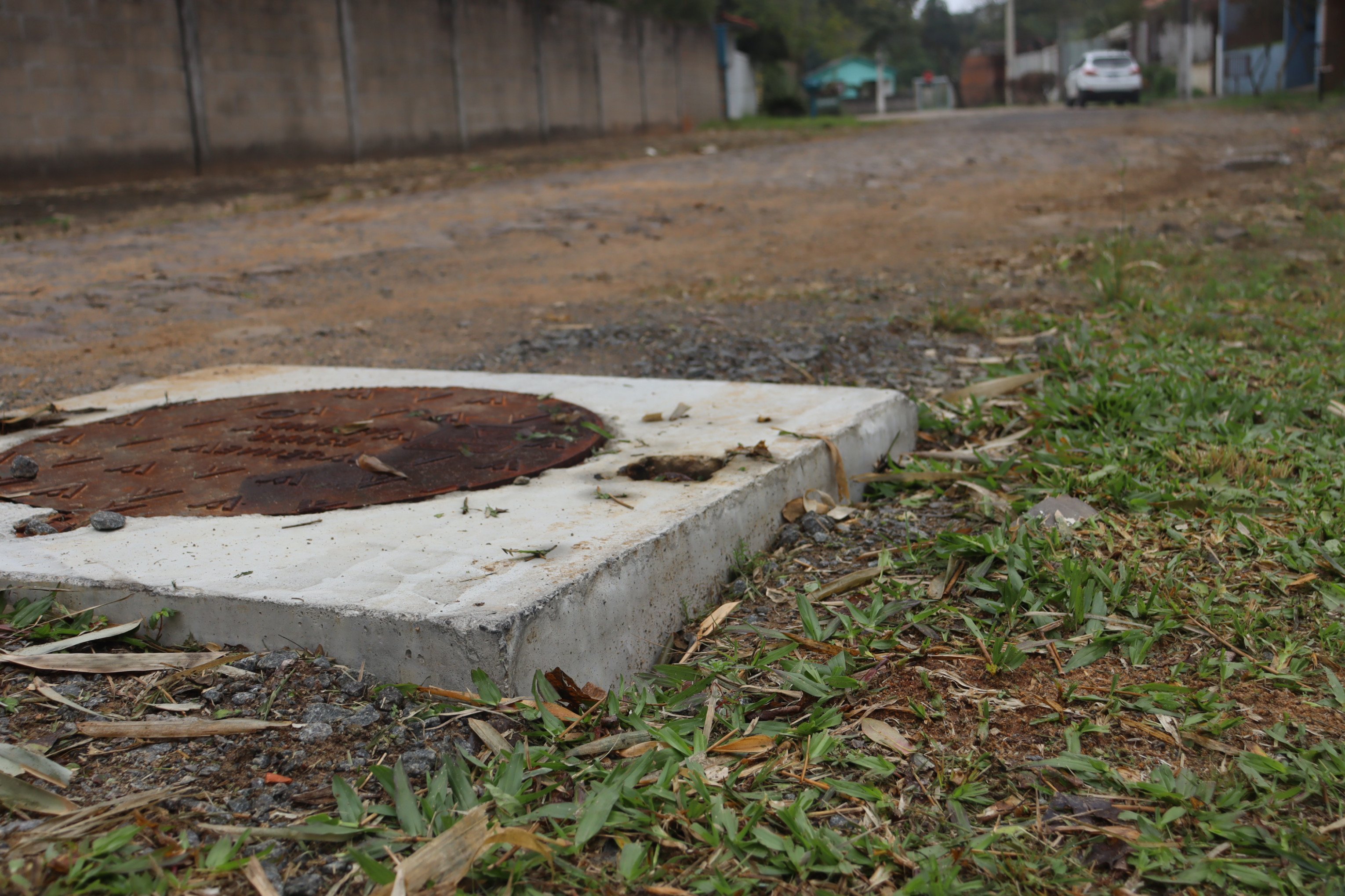 Obras da ETE Pradinho no bairro Cristo Rei - Rua Padre Antônio Ruíz de Montoia