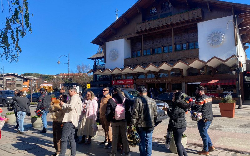 Movimentação no Centro de Gramado