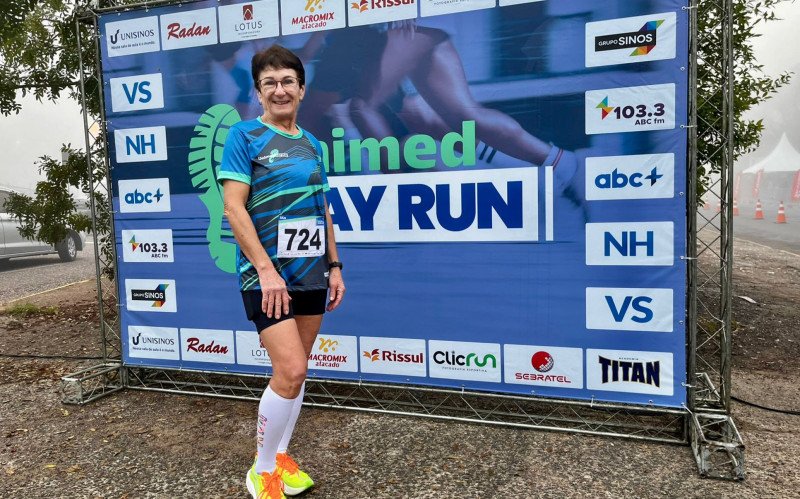 Vânia Lúcia começou a correr para combater o sedentarismo 