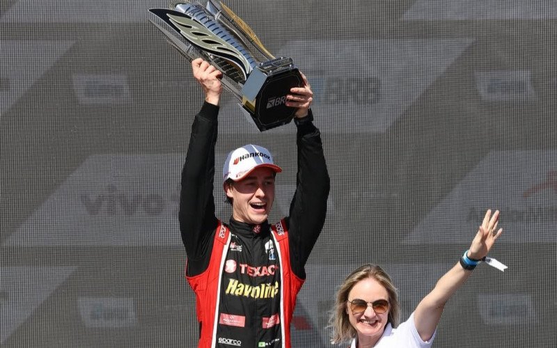 Arthur Leist ficou em 3º lugar na corrida principal