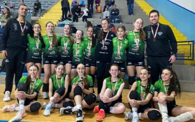 Sub-14 do Nova Vôlei ficou com o bronze | abc+