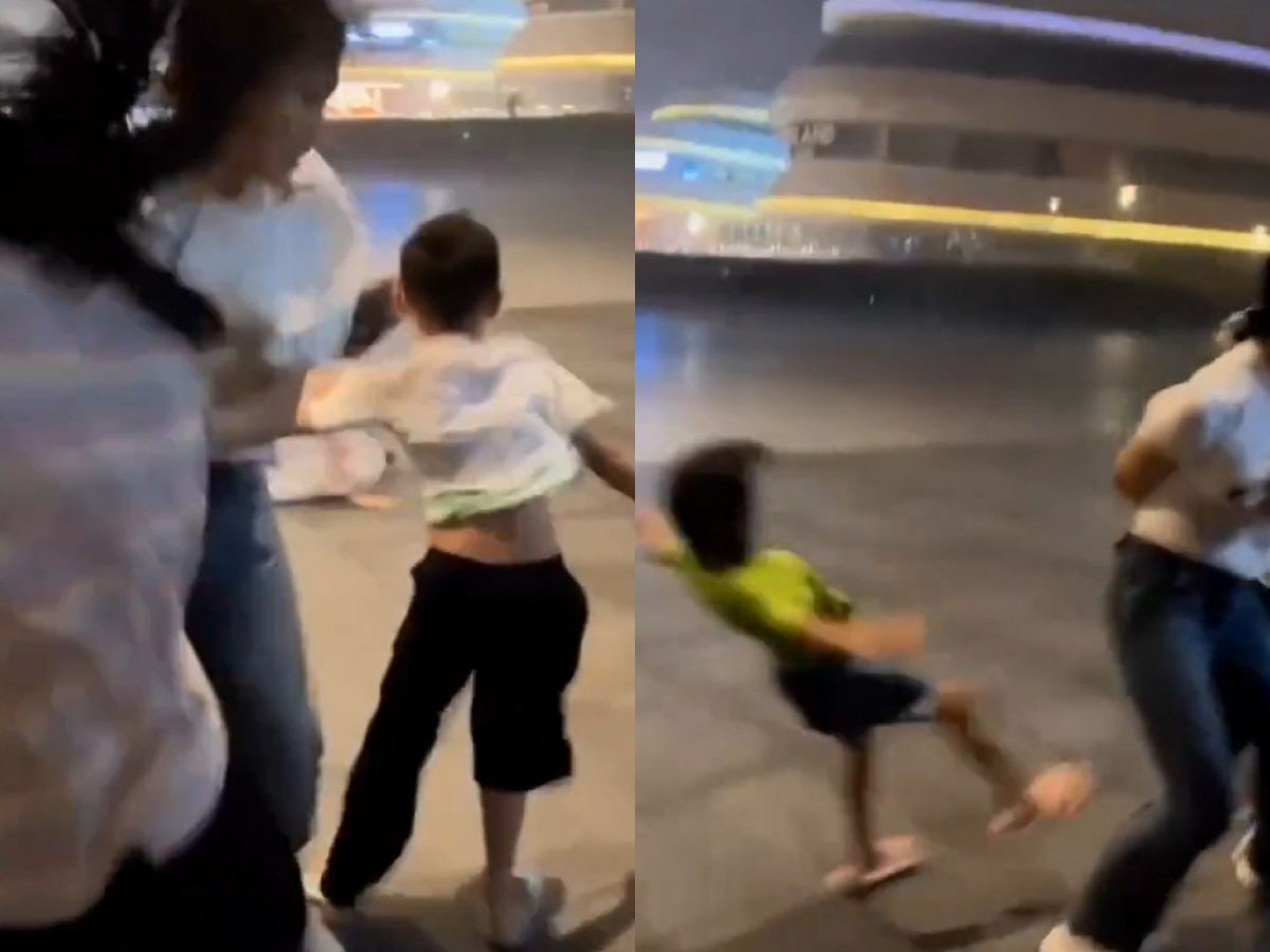 VÍDEO: Pessoas são arrastadas pelo vento durante passagem de tufão na China