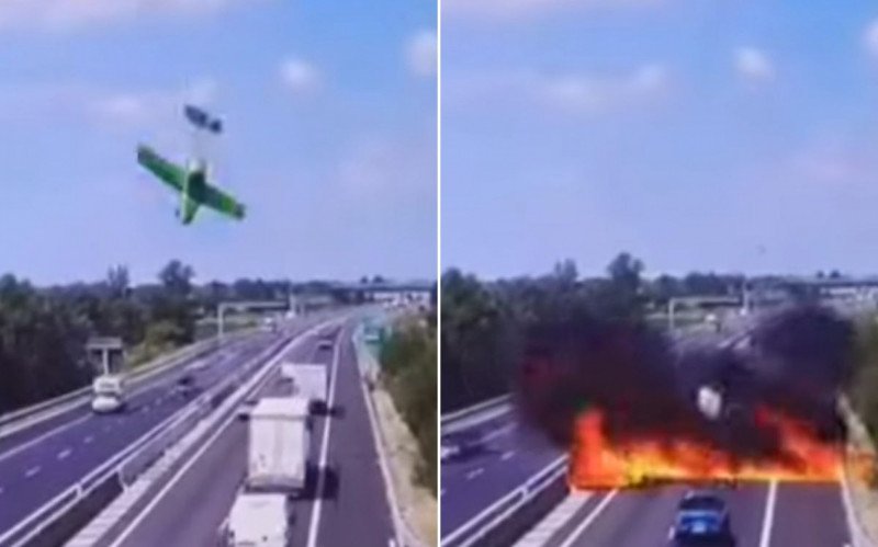 Avião cai em meio a carros em rodovia e deixa dois mortos na Itália | abc+