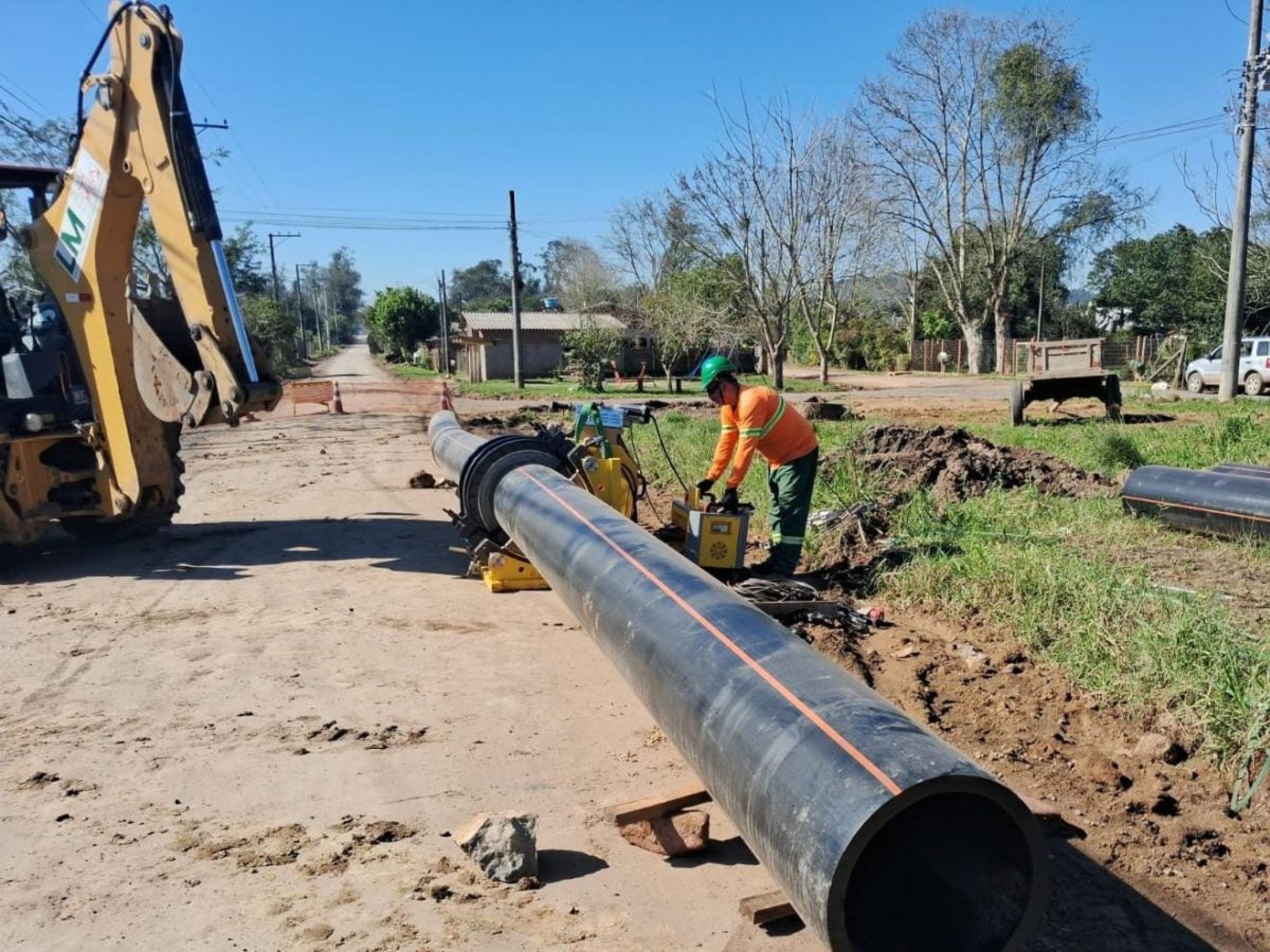 Obras da Corsan em Nova Hartz para garantir novo sistema de abastecimento já passam de 70%