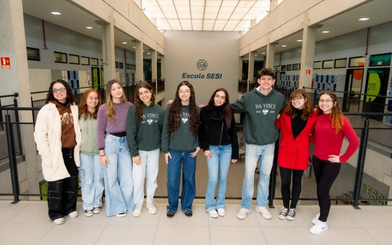 Alunos da escola Sesi de São Leopoldo se destacaram na Olimpíada Brasileira de Língua Inglesa