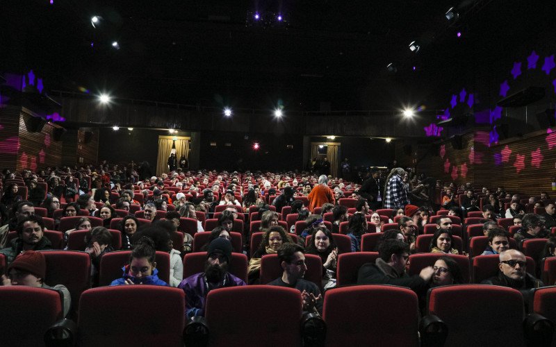 Palácio dos Festivais, durante o Festival de Cinema de Gramado