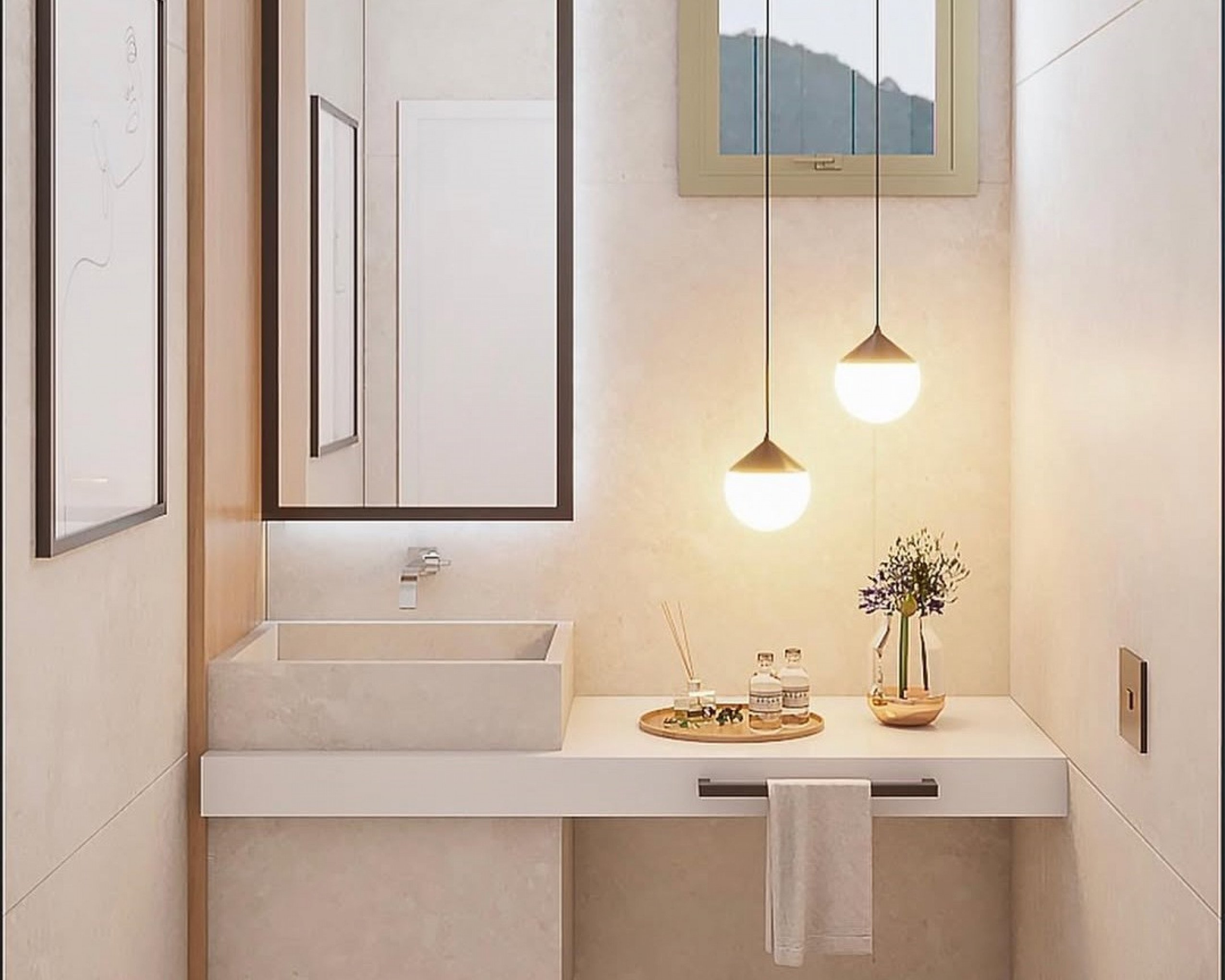 Uma bandeja decorada traz charme para o lavabo | abc+