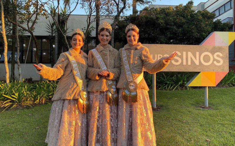 A corte é formada por Taila Benz, Nicole Leal e Júlia Buss | abc+
