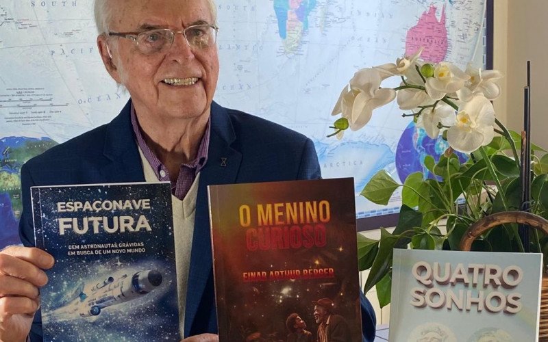 Einar Arthur Berger lança três livros neste sábado no Museu Histórico