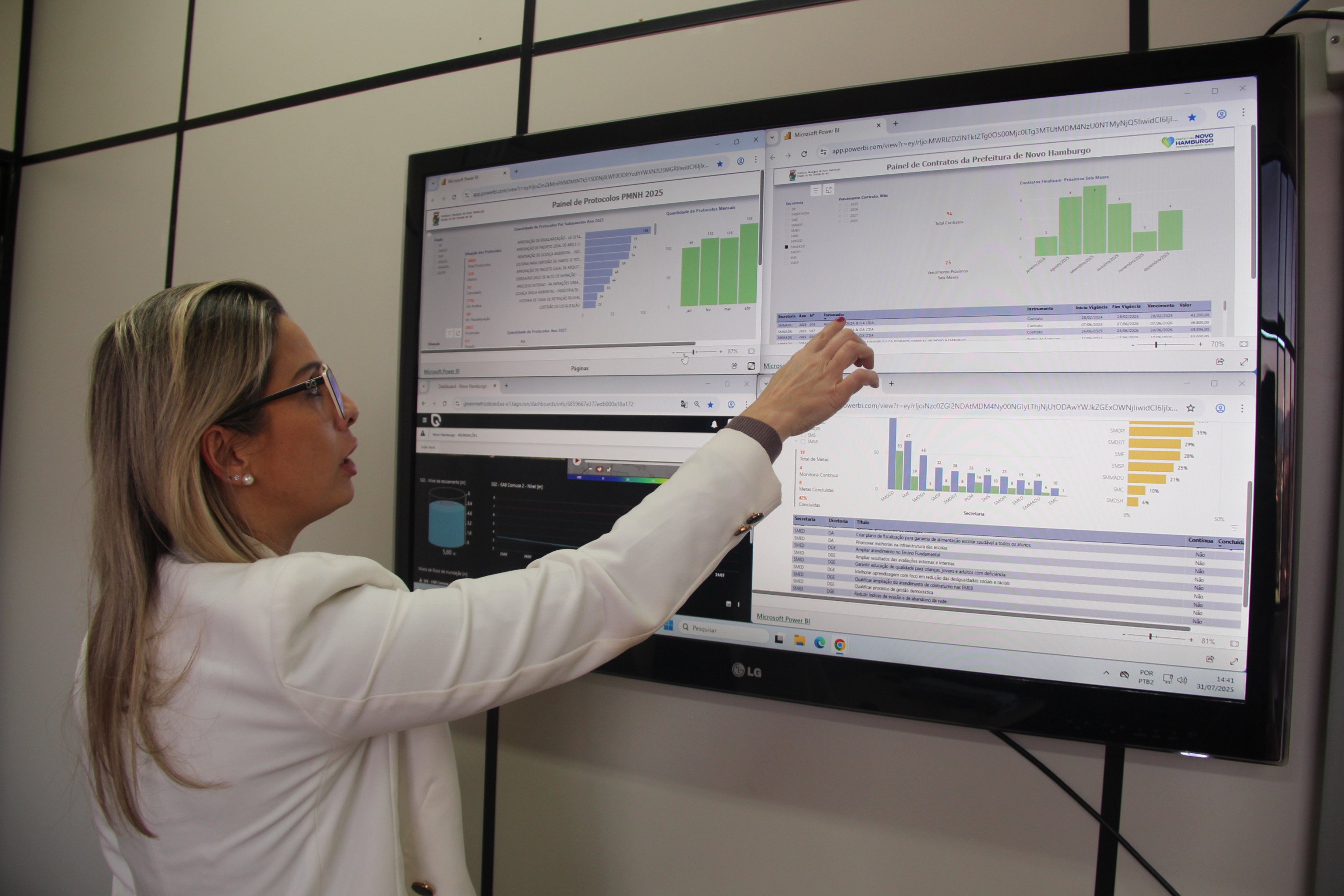 VÍDEO: Prefeitura de Novo Hamburgo lança novo sistema de monitoramento para acompanhar as metas de governo
