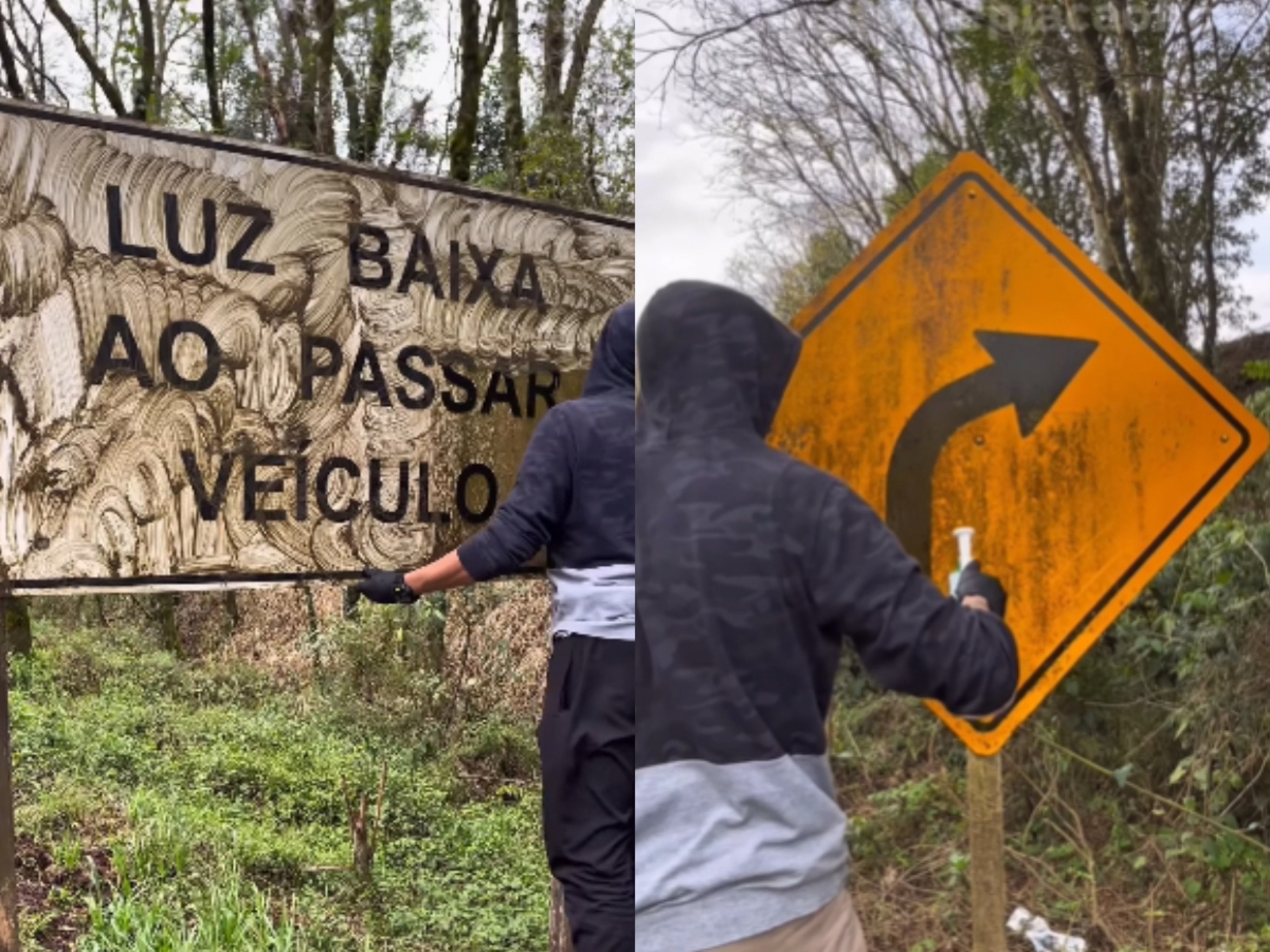 VÍDEO: Gaúcho grava lavagem de placas e viraliza nas redes sociais; conheça