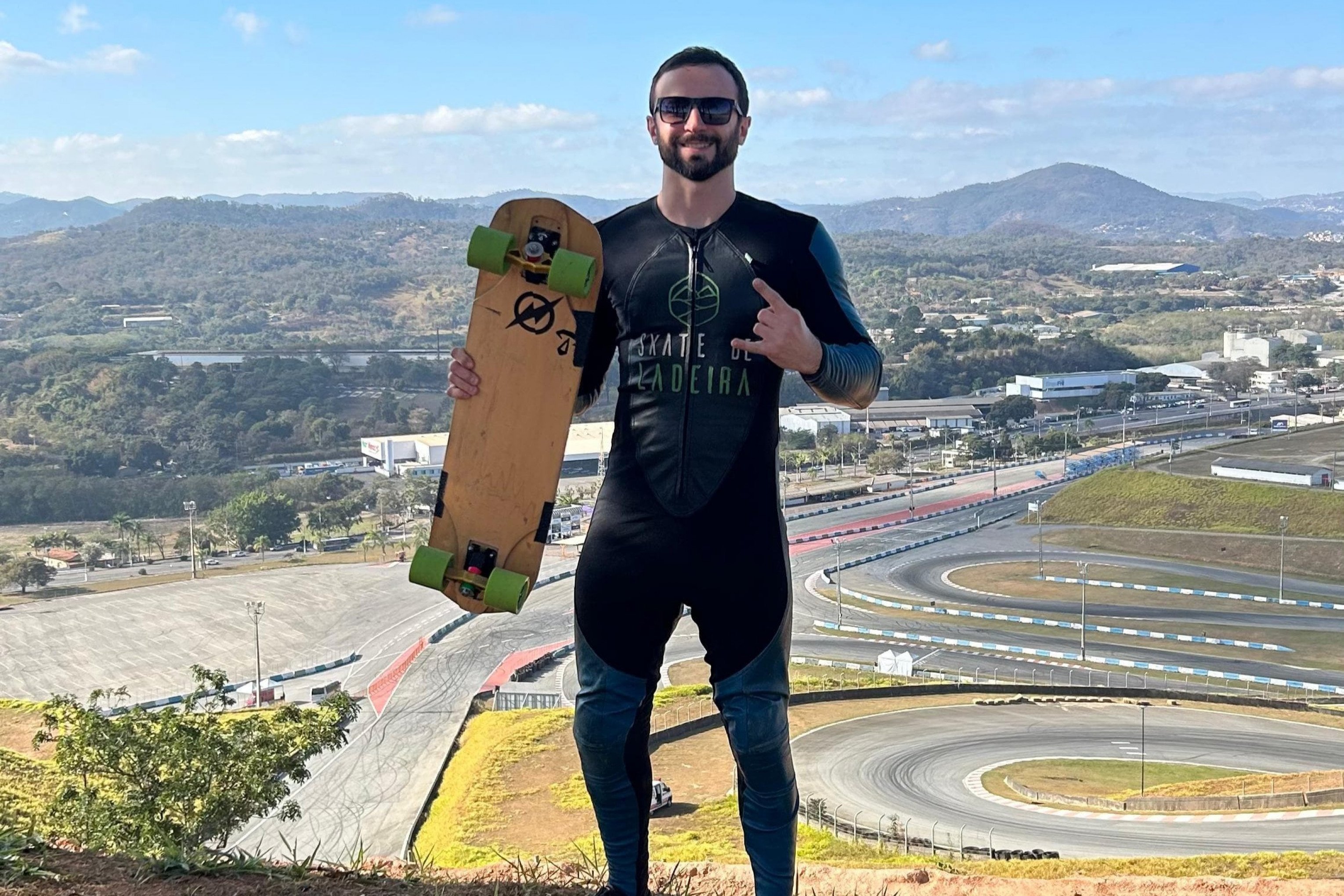 Yan Bertinati fica no Top 10 do Brasileiro de Downhill Speed em Minas Gerais