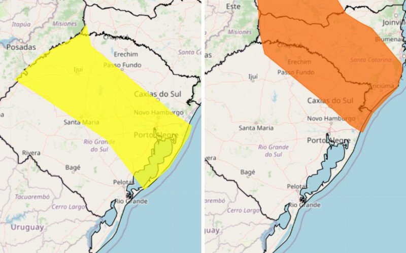 Alertas do Inmet para o Rio Grande do Sul | abc+