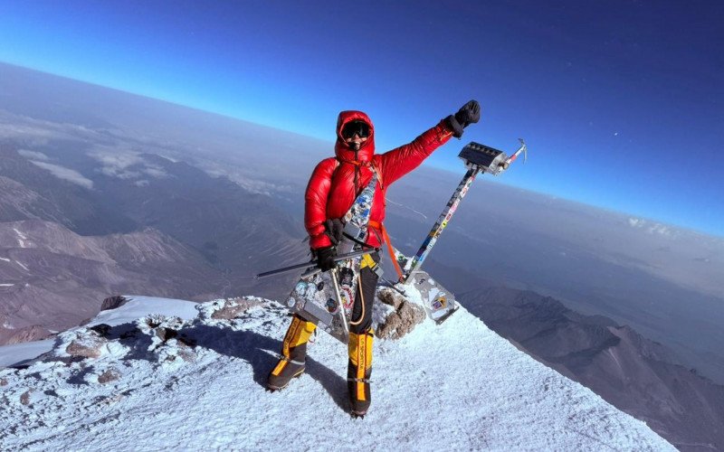 Guilherme Winter, no topo do Elbrus | abc+