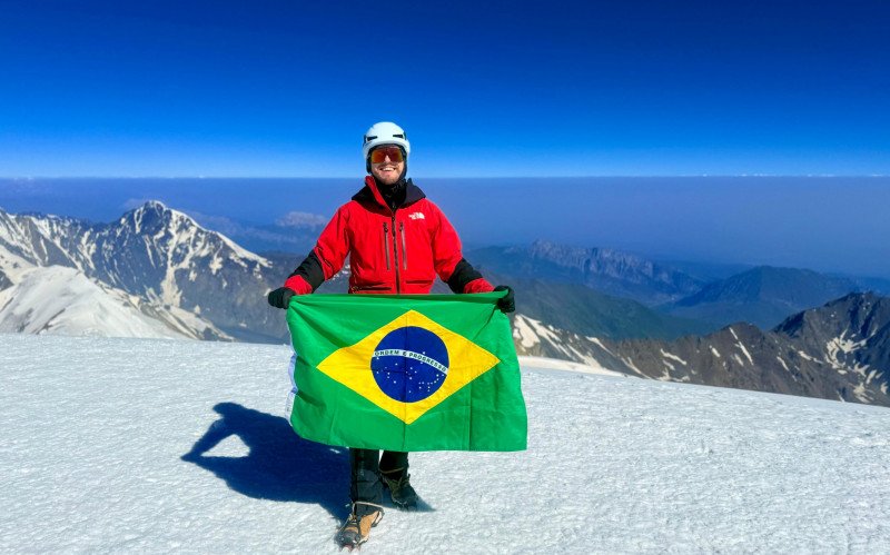 Montanhista do Vale do Paranhana chegou no ponto mais alto da Europa