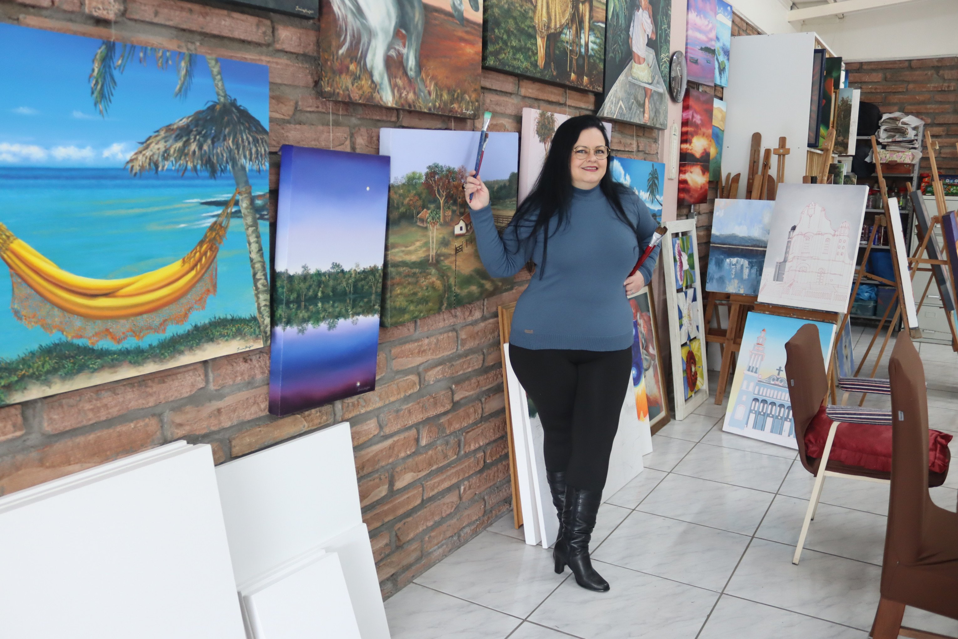 VÍDEO: Artista de Novo Hamburgo terá quadro exposto na Bélgica