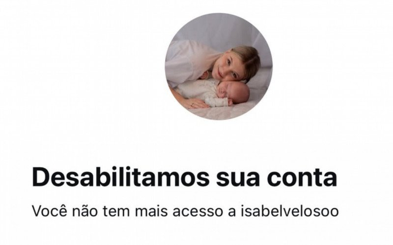 Isabel Veloso - conta do Instagram desativada | abc+