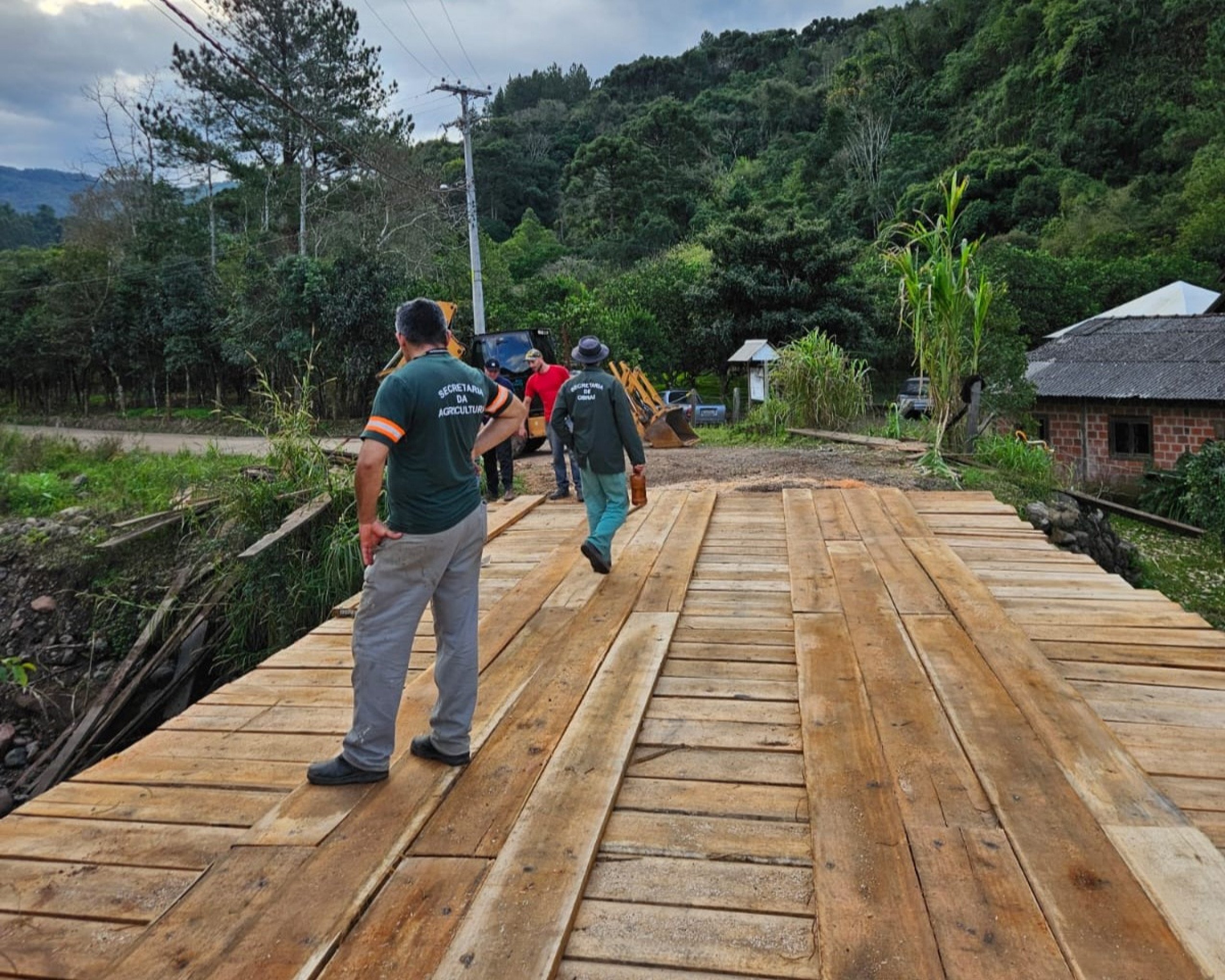 Ponte na zona rural de Gramado é revitalizada; intervenção atende demanda antiga da comunidade