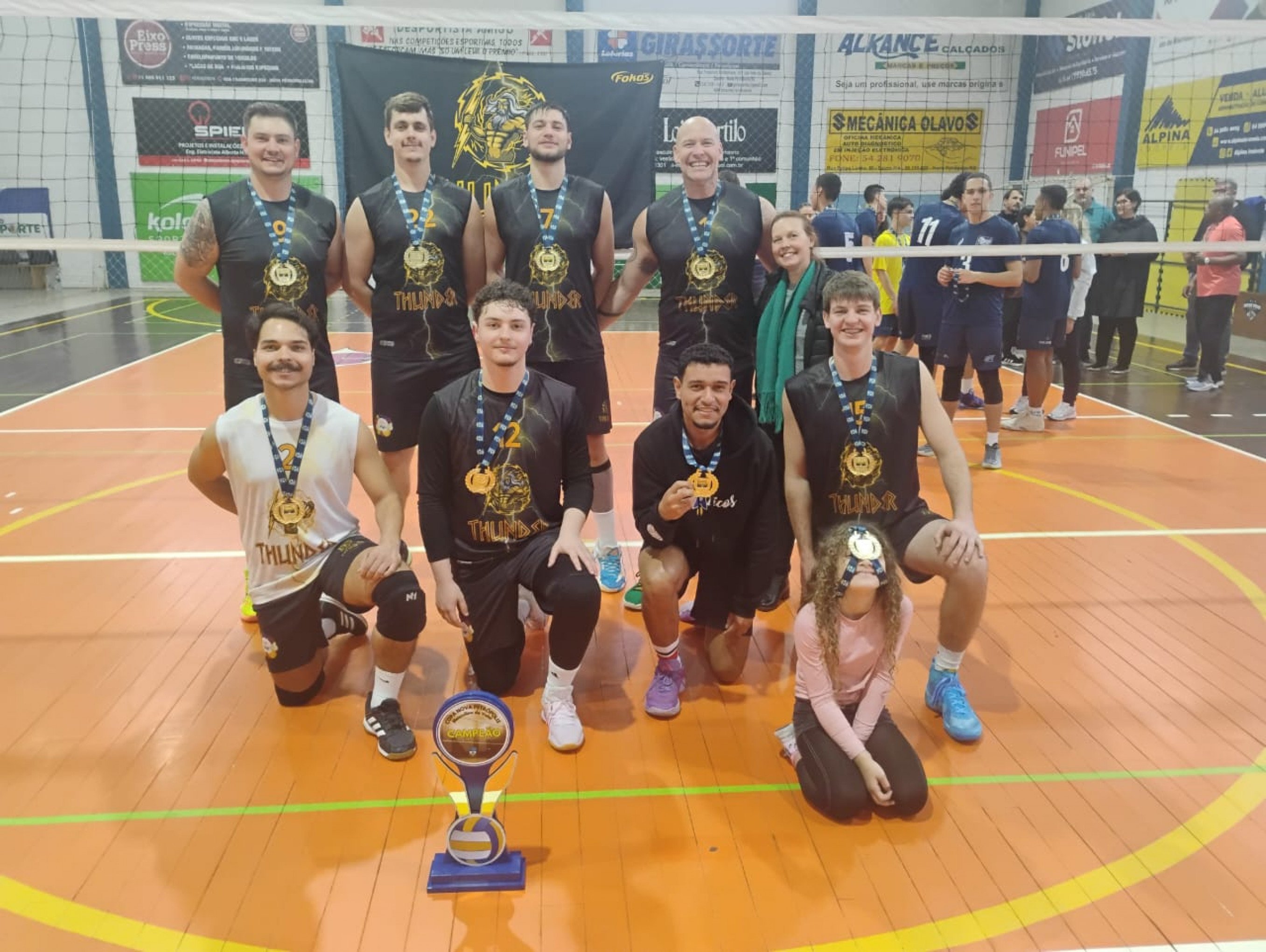 Thunder vence o VRE e conquista o Campeonato Municipal de Voleibol Masculino