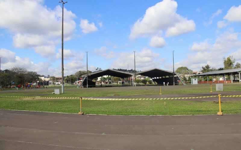 Marcações já são visíveis no Parque do Imigrante