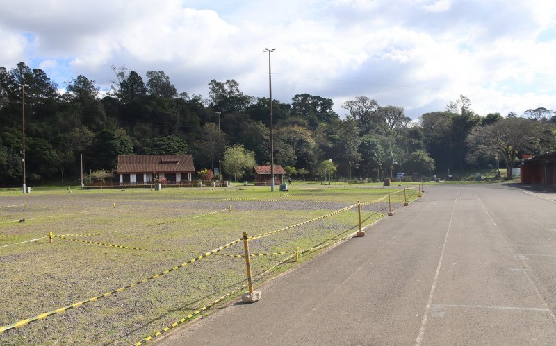 Marcações já são visíveis no Parque do Imigrante