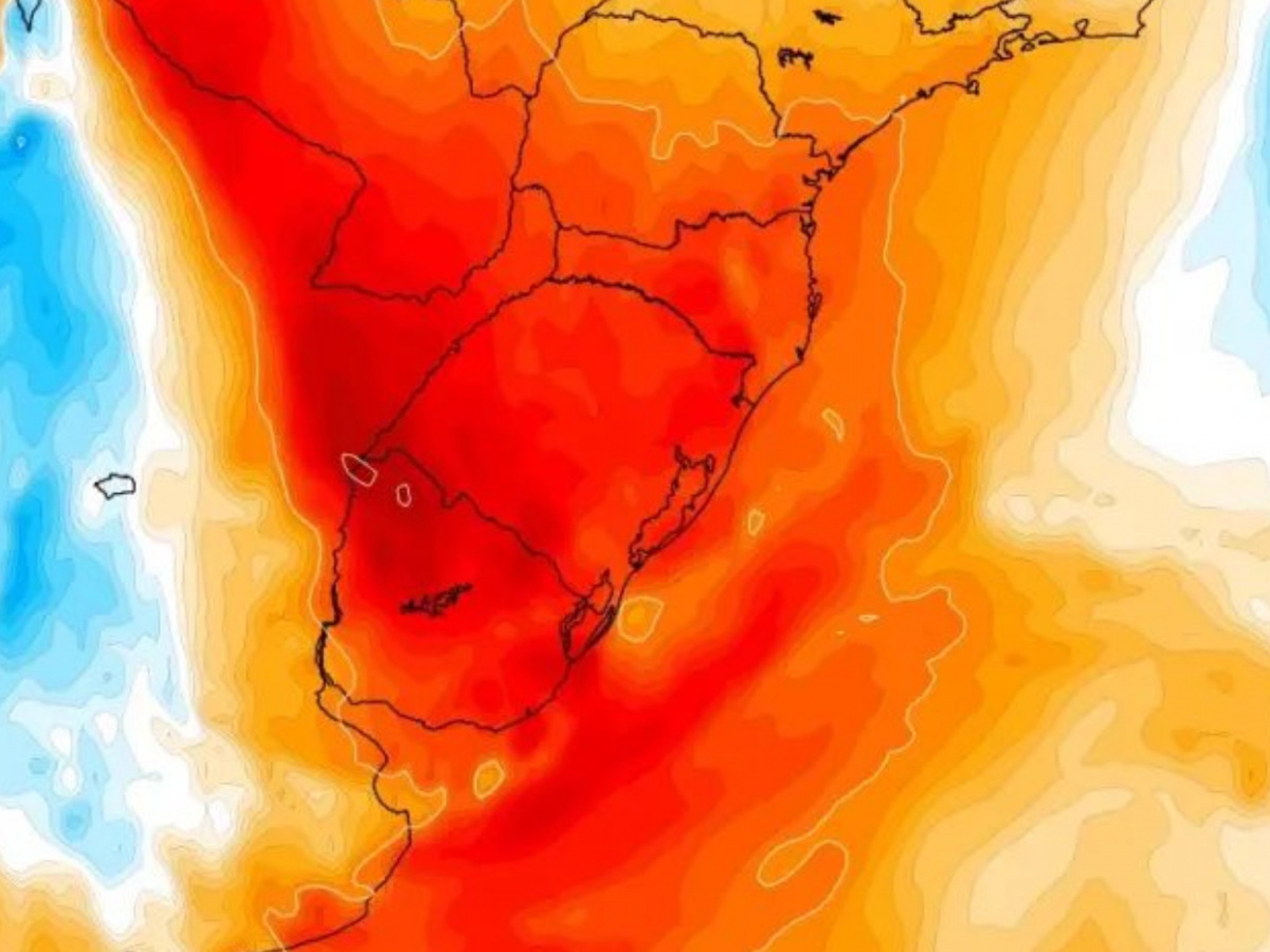 PREVISÃO DO TEMPO: Após frio com temperaturas negativas e neve, calor intenso chega no RS; saiba quando