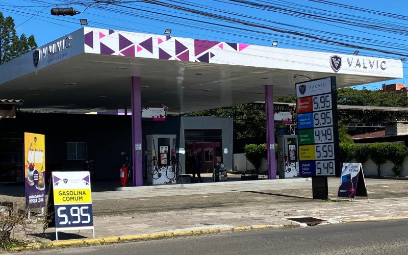 Preço da gasolina registrado em Campo Bom na tarde desta segunda-feira (11)
