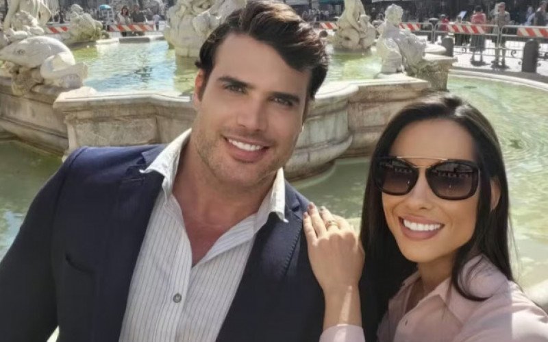 Renê da Silva Nogueira Júnior ao lado da esposa, a delegada Ana Paula Lamego Balbino Nogueira | abc+