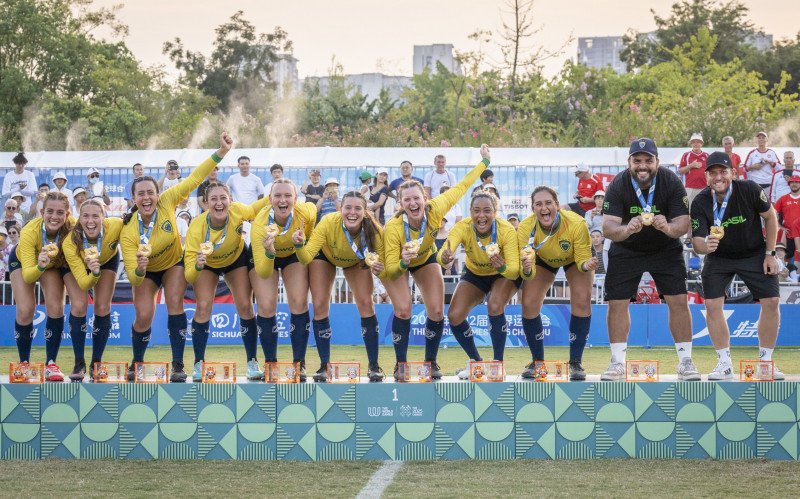 Seleção Brasileira feminina na cerimônia de premiação do The World Games | abc+
